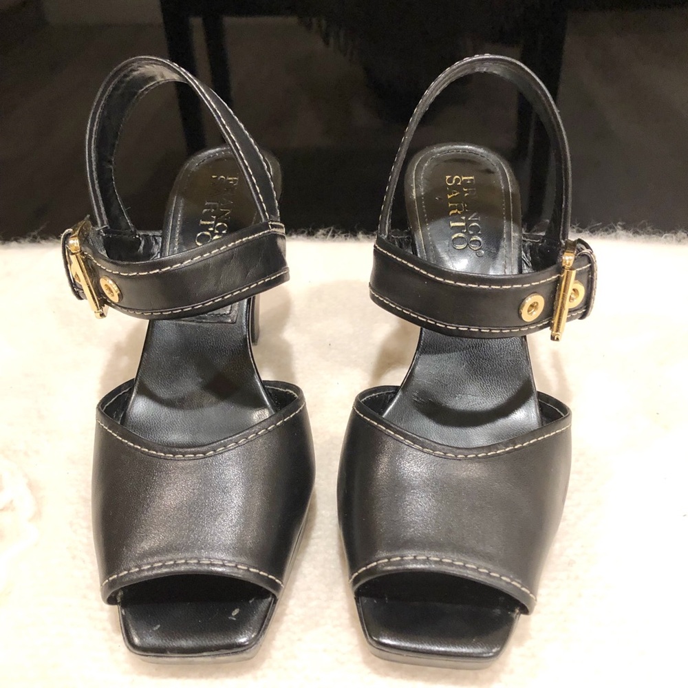 Franco sarto black heels (size 6.5)